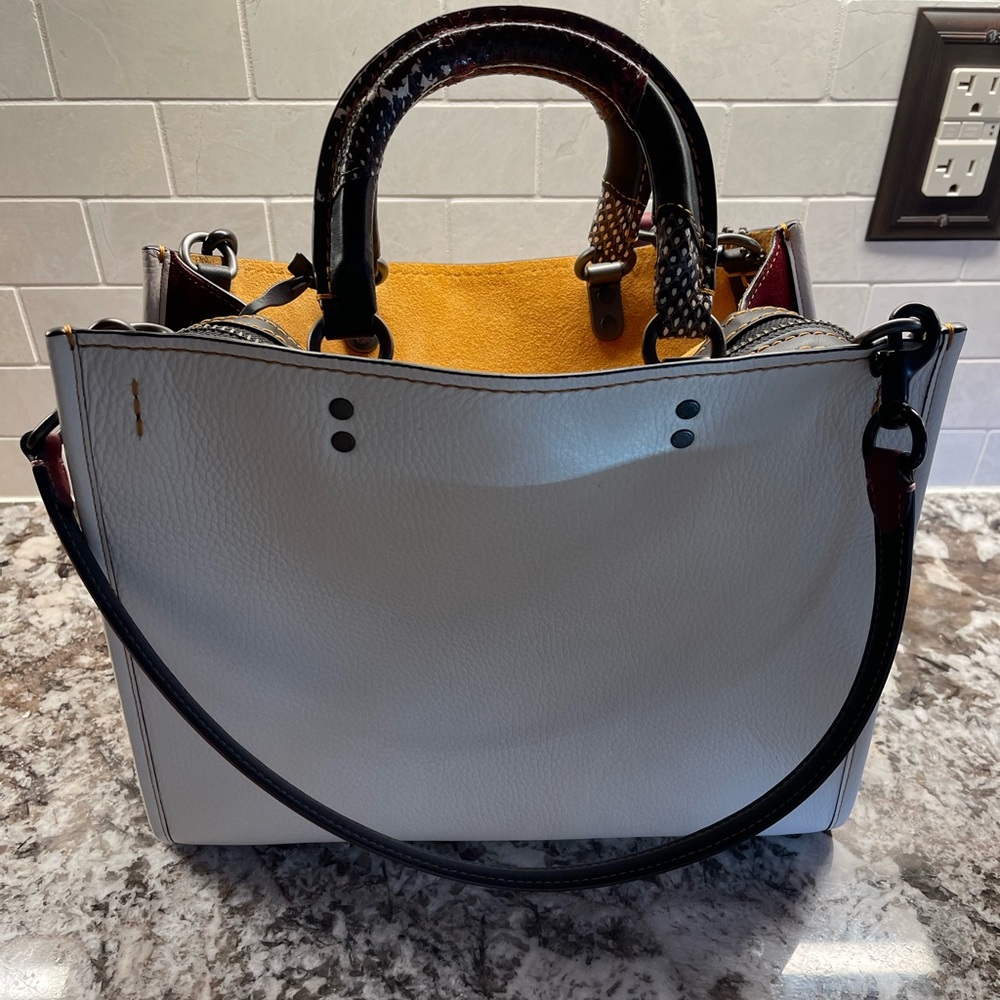 Coach Rogue With Patchwork Snake Handle Handbag - image 1